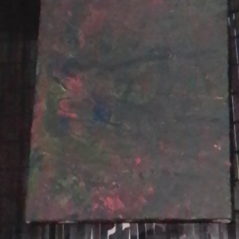 Psychedelic UV blacklight painting